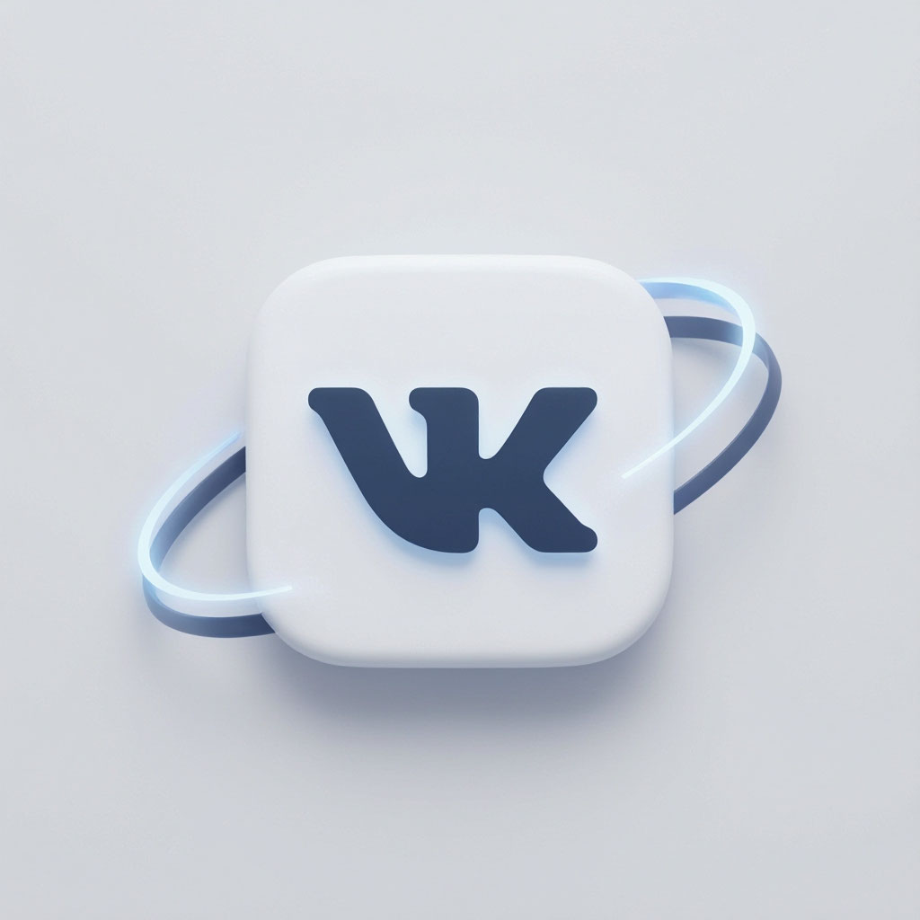Кнопка VK с кругами